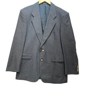 J.D. Christopher Men's Wool 2 Button Blazer Sport Coat Old Money Size 38R Gray